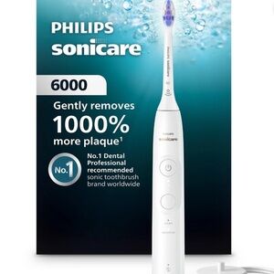 Philips Sonicate Series 6000 Rechargeable Electric Toothbrush in White New NIB